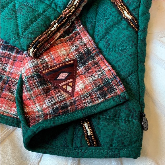 Madison Scotch Dark green snake print crop jacket - Picture 9 of 10